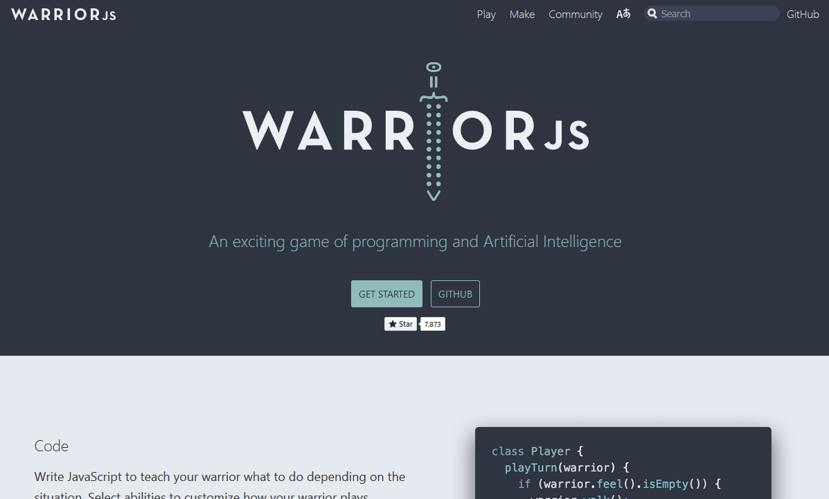 warriorjs HP